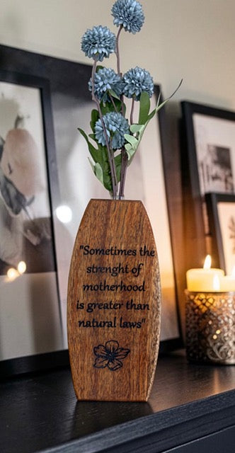 African Mahogany Vase.