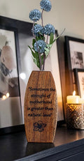 African Mahogany Vase.