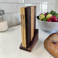 Mini Cutting Board Library with Stand